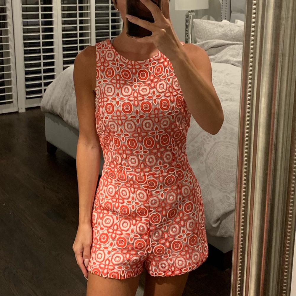 Saks Floral Printed Romper